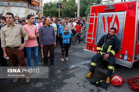 انفجار و آتش سوزی جایگاه گاز مایعِ قم