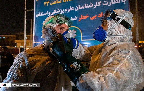 ضدعفونی معابر شهری شیراز