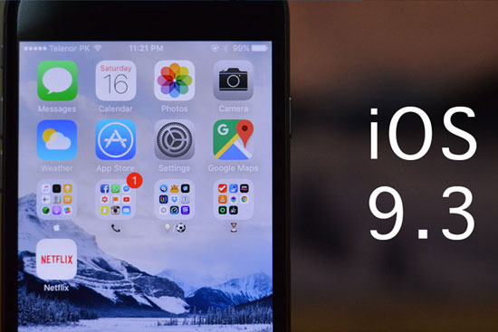 توقف عرضه iOS 9.3 برای ابزارهای قدیمی