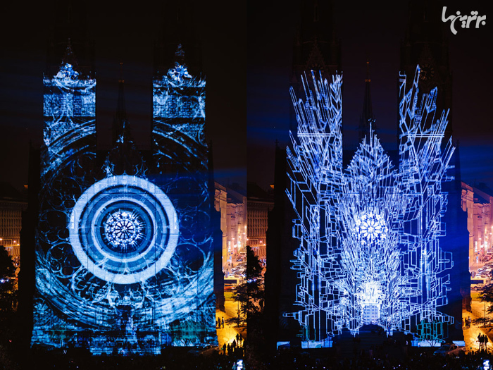 تصاویر دیدنی از فستیوال سالانه نور در پراگ