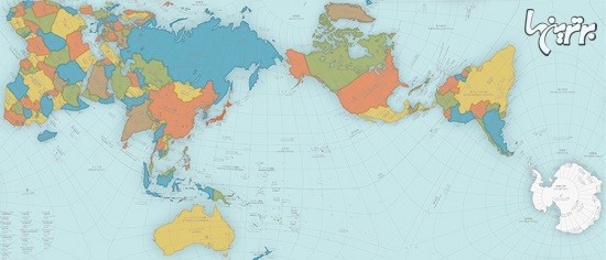نقشه عجیب اما بسیار دقیق از جهان