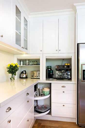 کابینت گوشه آشپزخانه را اینطوری طراحی کنید
