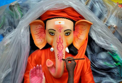 «جشن گانش» جشنواره خدایگان هندو
