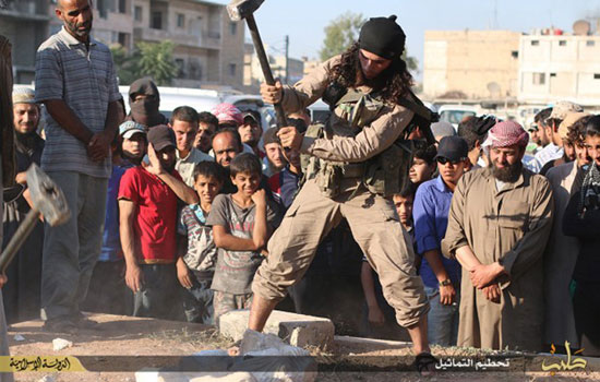 داعش به جان پالمیرا افتاد +عکس