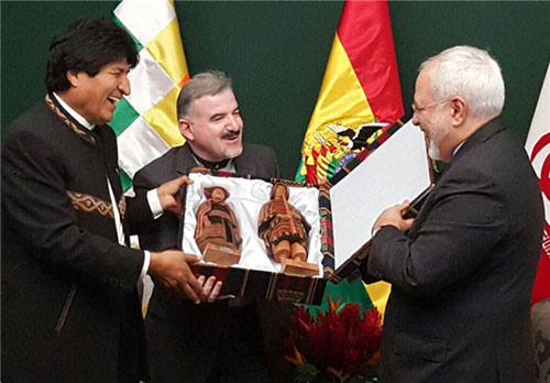 هدایای رئیس جمهور بولیوی به ظریف