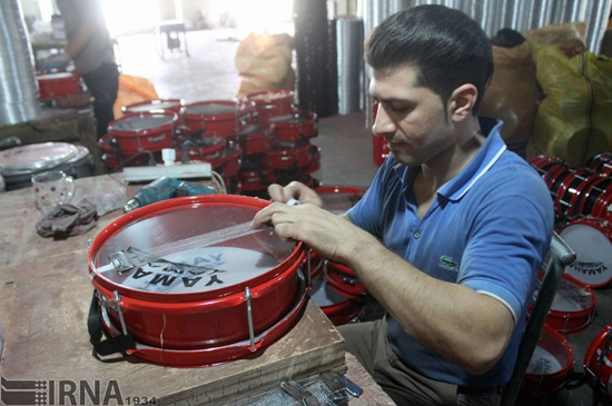 تنها کارخانه طبل‌سازی خاورمیانه در آستانه محرم