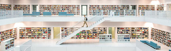 معماری بی‌نظیر کتابخانه اشتوتگارت