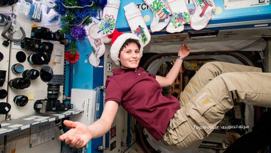 جشن کریسمس در فضا +عکس