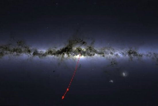 ستاره فراری با سرعت ۳میلیون مایل بر ساعت