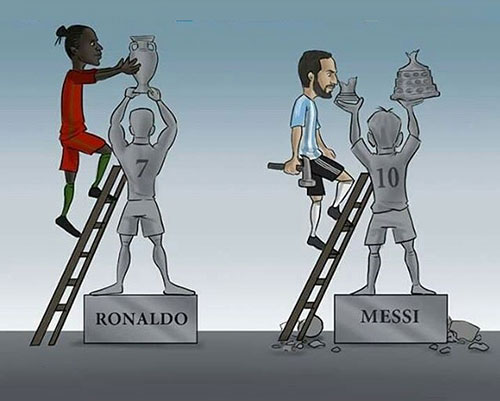 کاریکاتور: تفاوت مسی و رونالدو!