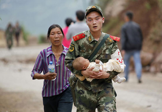 تصاویری از زلزله ویرانگر چین