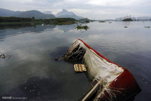 آلودگی خلیج گوانابارای برزیل +عکس