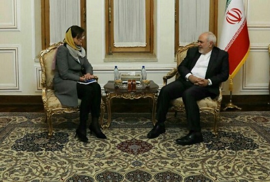 قائم‌مقام وزیر خارجه سوئد با ظریف دیدار کرد