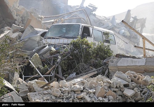 آثار بجا مانده حمله موشکی آمریکا به سوریه