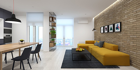 طراحی داخلی خانه ۷۰ متری با دکوراسیون مدرن