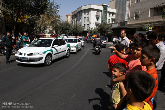 تصاویری از بازسازی صحنه سرقت در تهران