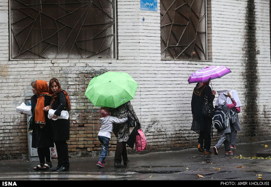 عکس: بارش باران پاییزی در تهران