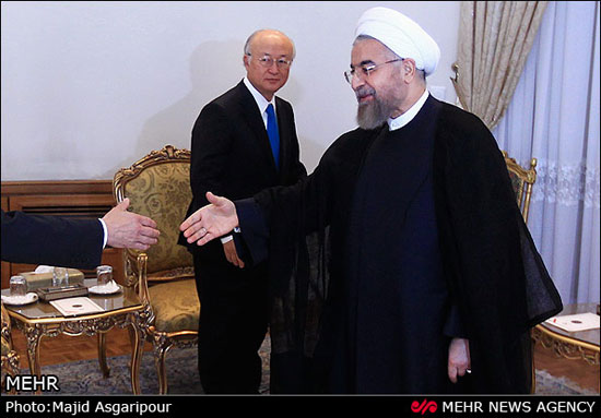 عکس: دیدار مدیر کل آژانس بین المللی انرژی اتمی با رئیس جمهور