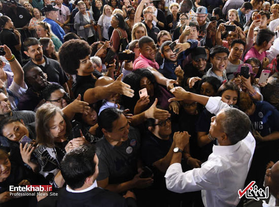 گردهمایی انتخاباتی اوباما در لاس وگاس