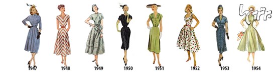 تصویرسازی جالب از مد لباس زنان از سال ۱۷۸۴ تا ۱۹۷۰