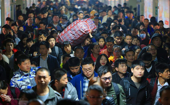 بزرگترین مهاجرت سال در چین