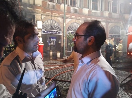 بررسی حریق میدان حسن‌آباد در شورای شهر تهران