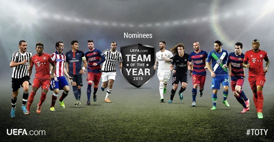 نامزدهای بهترین تیم اروپا اعلام شدند
