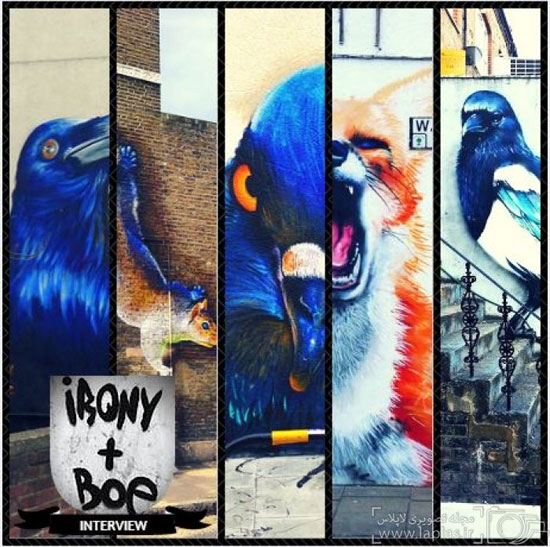 عکس: حیوانات روی دیوارهای لندن