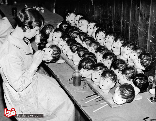 کارخانجات عروسک‌سازی در ۷۰ سال پیش