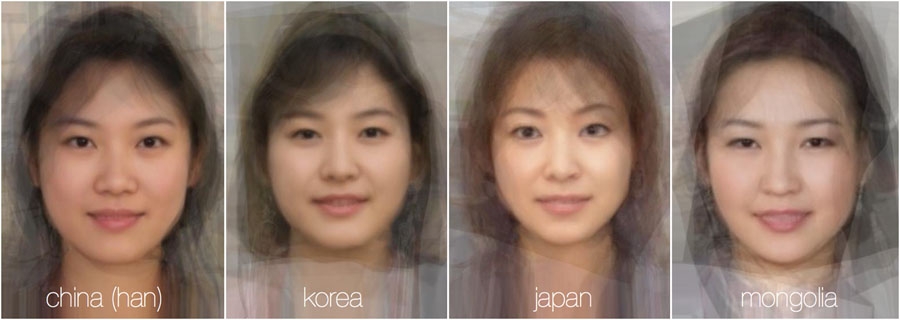 تصاویر: مقایسه چهره زنان در 38 کشور جهان