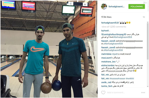 عکس: تمرین بولینگ ستاره‌های والیبال ایران