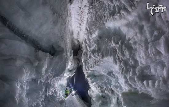 بزرگ ترین تونل یخی دست ساز بشر +عکس