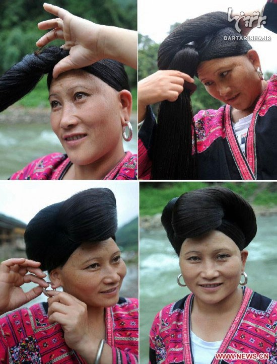 موهای 2متری زنان در این روستا! +عکس