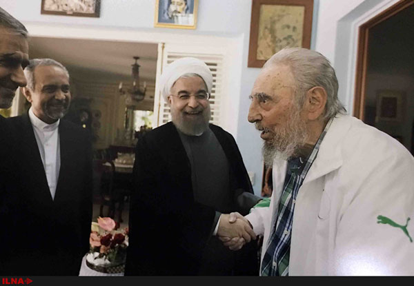 دیدار روحانی با فیدل کاسترو، رهبر انقلاب کوبا