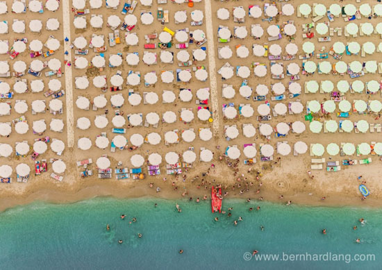 تقارن و آفتاب در تصاویر هوایی از «آدریاتیک»