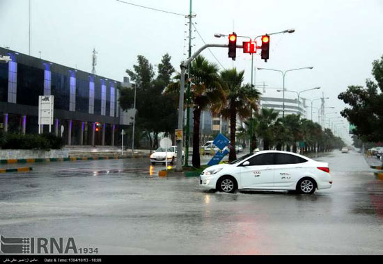عکس: بارش باران موسمی در قشم ‎