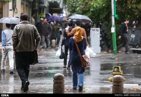 عکس: بارش باران پاییزی در تهران