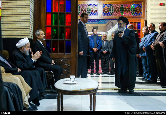 عکس: یادبود مادر همسر روحانی در تهران