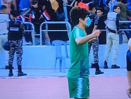 حرکت اعتراضی بازیکن عراقی پس از گلزنی به ایران