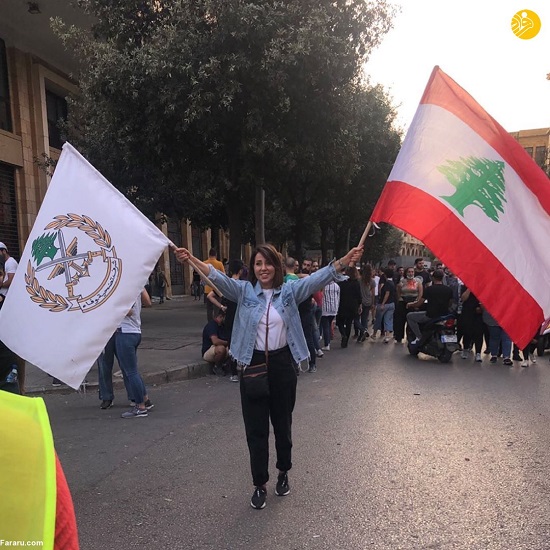 حضور سلبریتی‌ها در اعتراضات لبنان