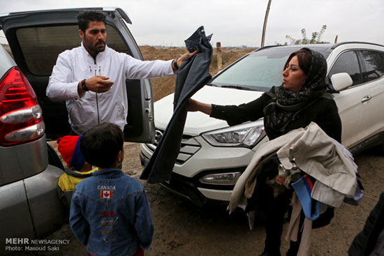 عکس: کمک رسانی به مناطق محروم تهران