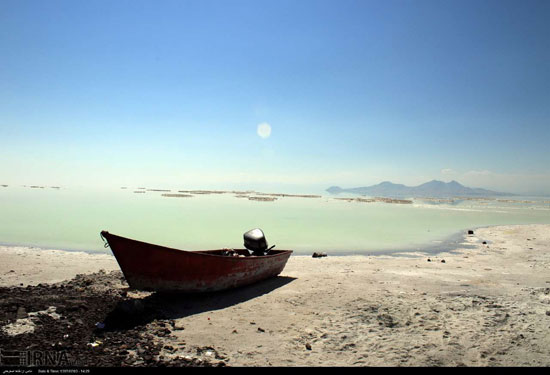 آخرین وضعیت دریاچه ارومیه‎
