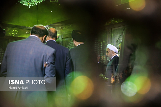 تجدید میثاق رئیس جمهور با آرمان های امام راحل