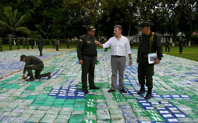 کشف بزرگترین محموله کوکائین در تاریخ کلمبیا