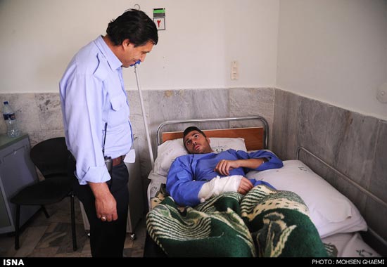 عکس: مصدومان حادثه مرگبار اتوبان تهران-قم