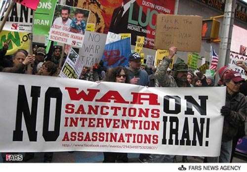 تظاهرات حمایت از ایران در آمریکا + عکس