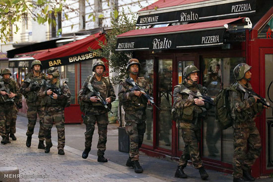 تصاویری از امنیت از دست رفته پاریس‎