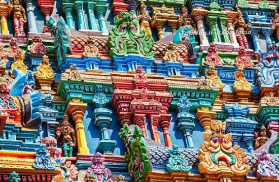 معابد رنگارنگ در کشور هند +عکس