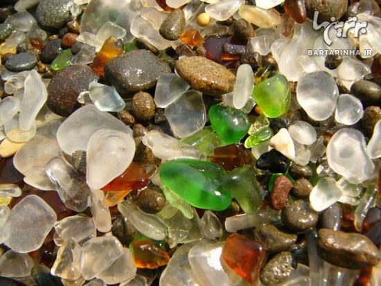 آیا تابحال ساحل شیشه ای دیده اید؟! +عکس