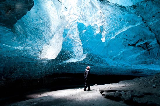 تصاویری استثنایی از یک آبشار یخ زده